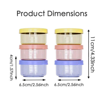 6-Pack Food Containers