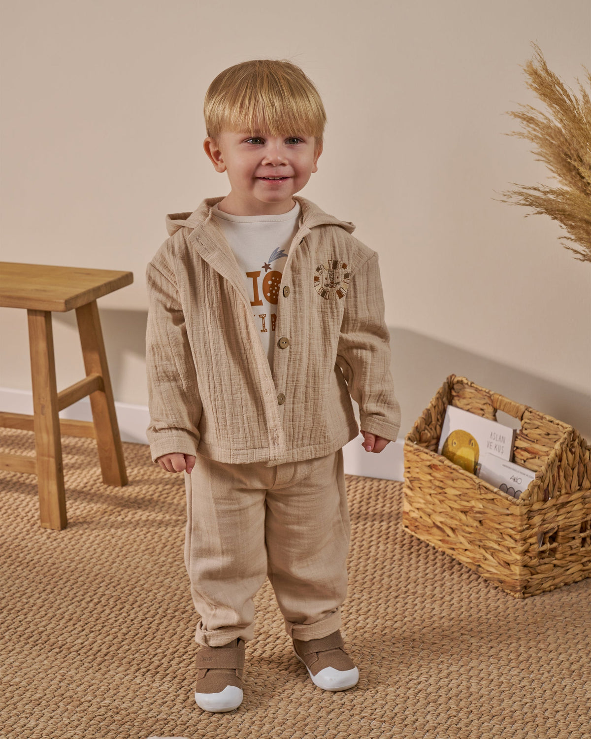 Quilted Muslin 3-piece Outfit Set - 6M-3Y