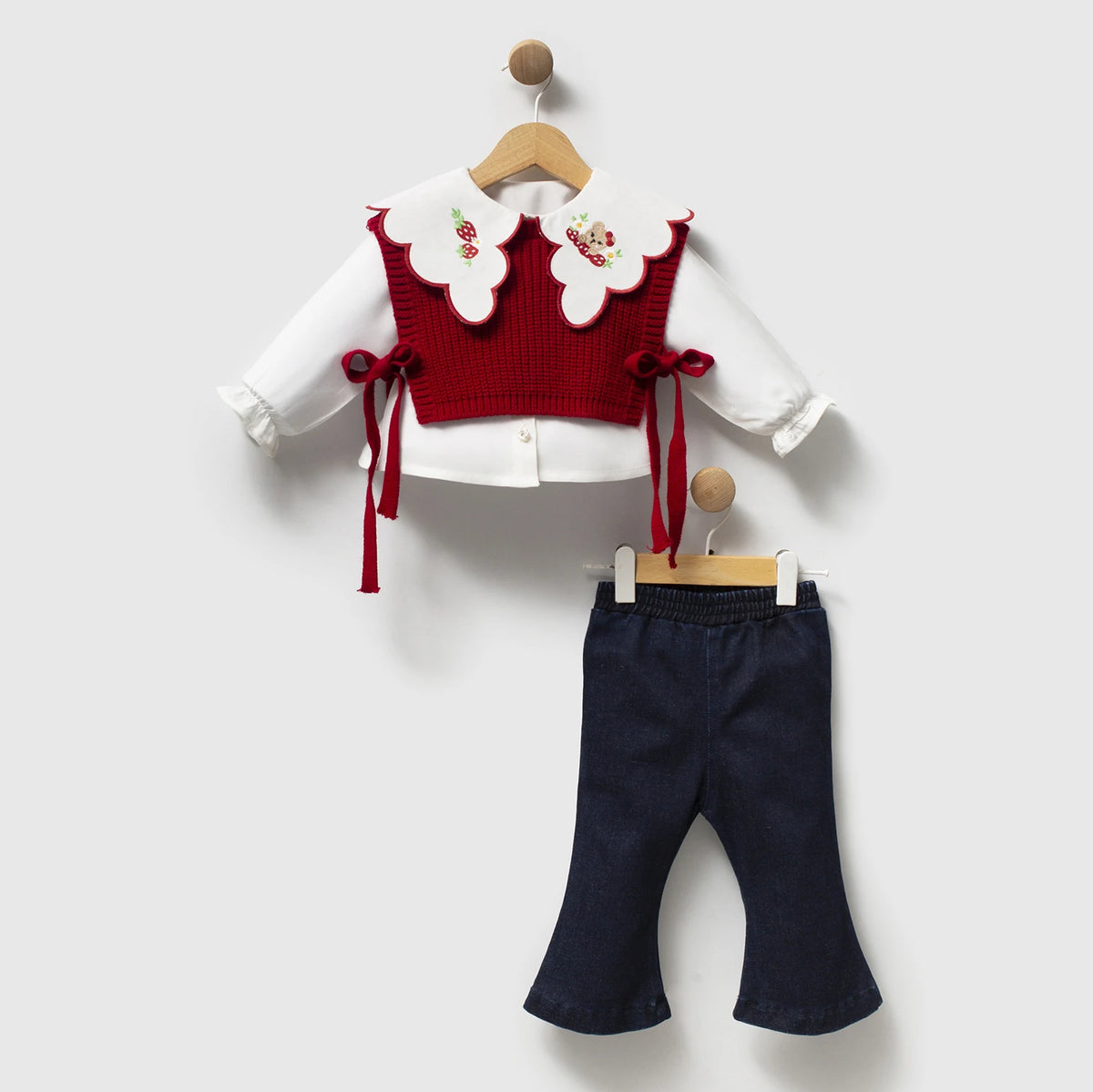 Berry Sweet Teddy Outfit 4 PCS Set - 6-24M