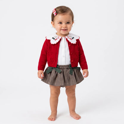 Bows & Wishes Skirt 3 PCS Set - 6-24M