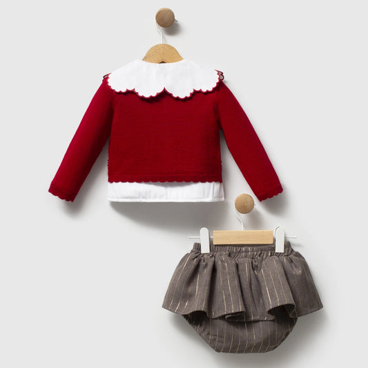 Bows & Wishes Skirt 3 PCS Set - 6-24M