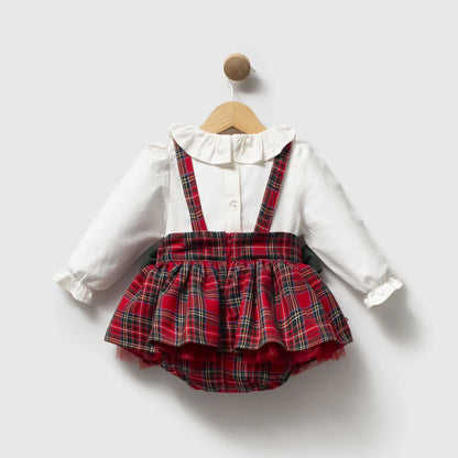 Teddy’s Christmas Pinafore 2 PCS Set - 6-24M