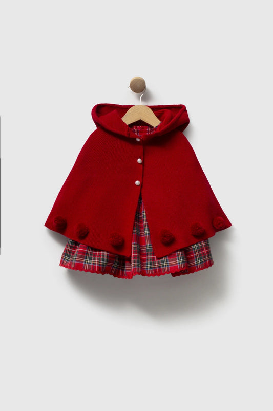 Christmas Story Cape & Dress Set - 6-24M