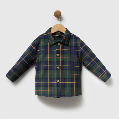Merry Teddy Sweater 3 PCS Set - Forest Green - 6-24M