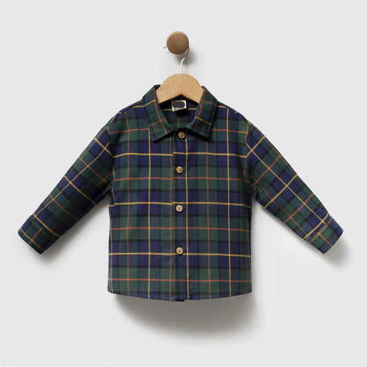 Merry Teddy Sweater 3 PCS Set - Forest Green - 6-24M