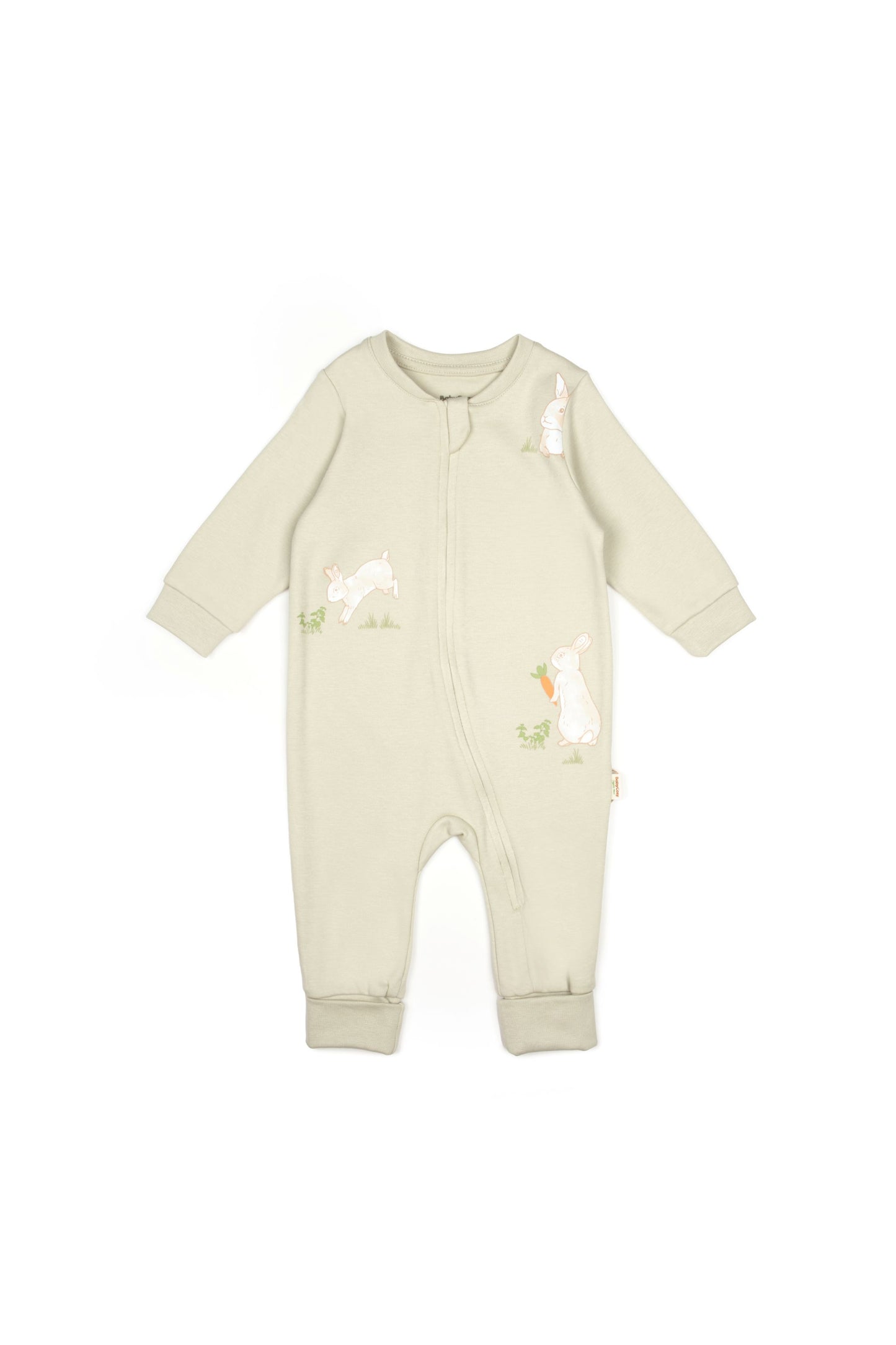Zippered Romper - Soft Green