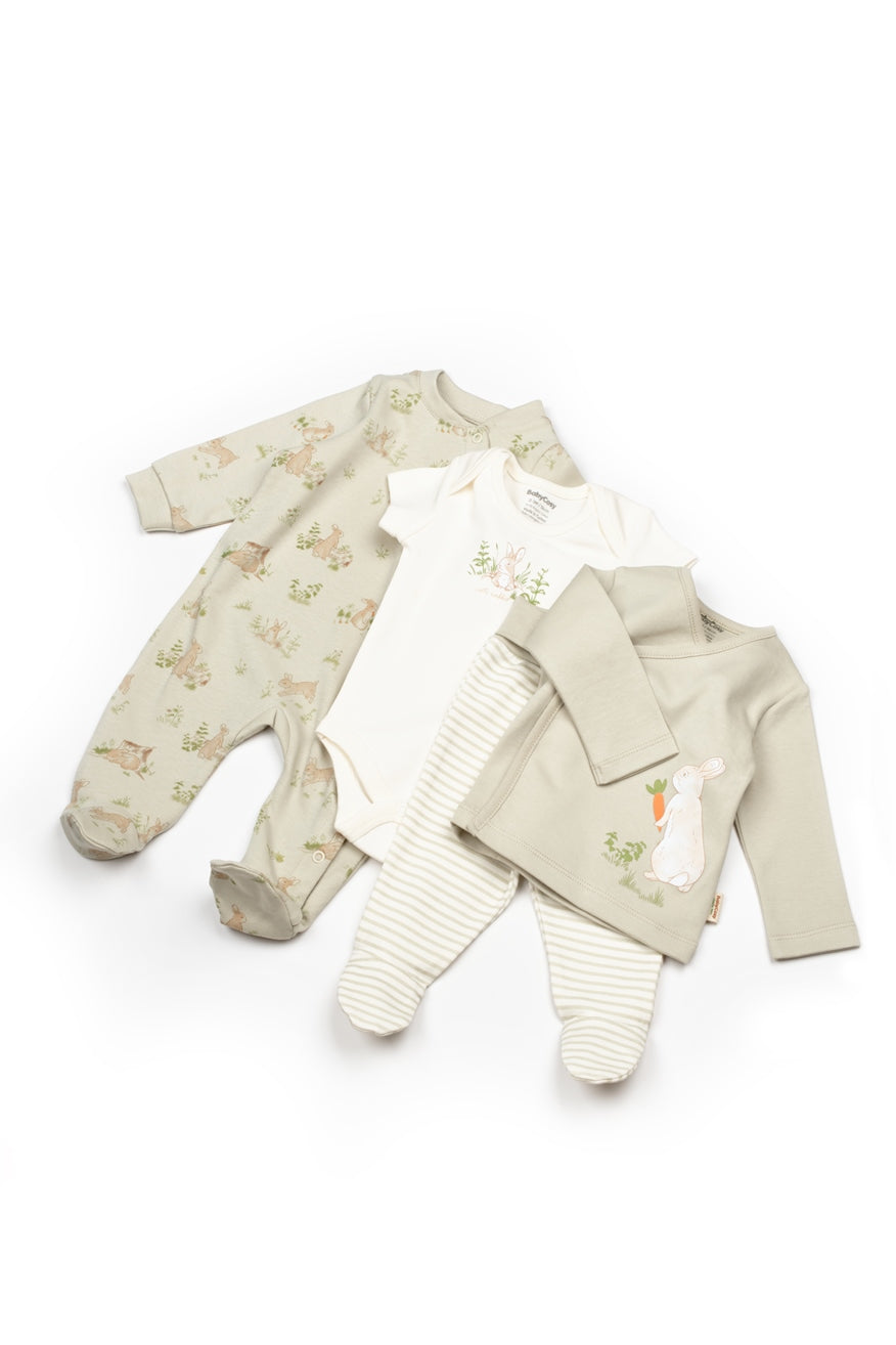 Newborn Set Rabbit 10 PCS - 100% Organic Cotton
