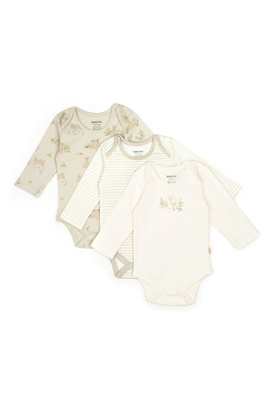 3 PCS Long Sleeve Body - 100% Organic Cotton