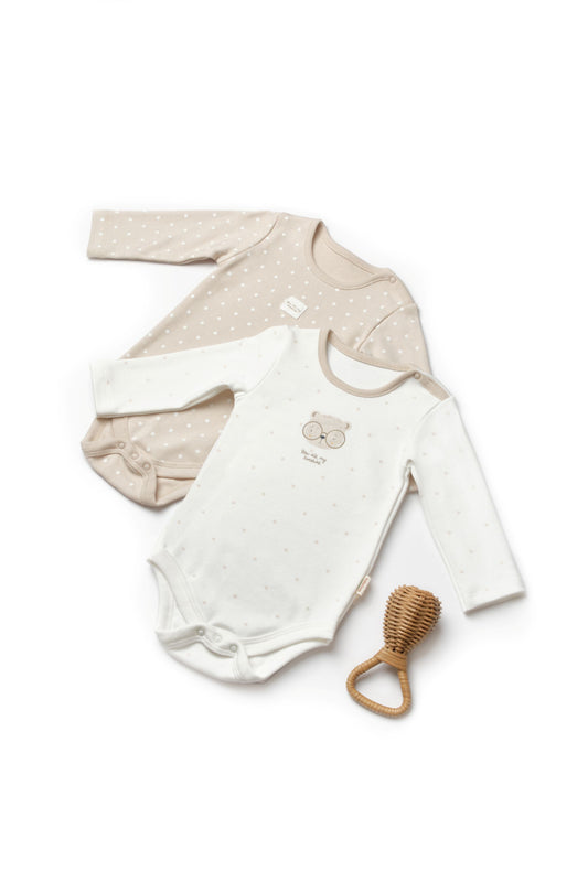 2 PCS Long Sleeve Body - 100% Organic Cotton