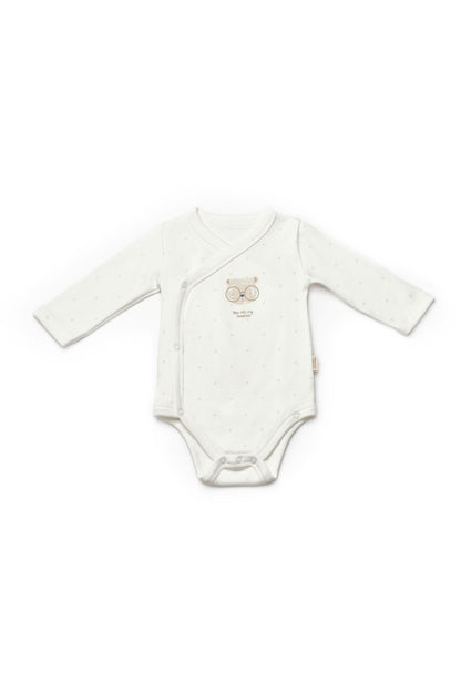 2 PCS Double Breasted Body Bear - 100% Organic Cotton - 0-9M