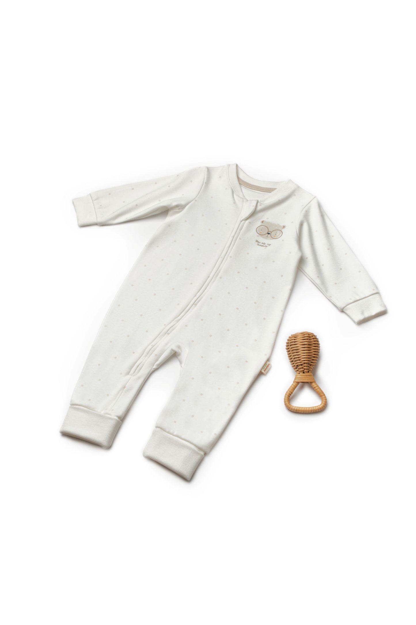 Zippered Romper - 100% Organic Cotton