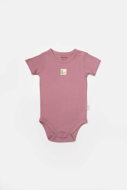 2 PCS Short Sleeve Body - Purple/Pink - 3-24M