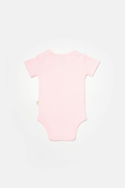 2 PCS Short Sleeve Body - Purple/Pink - 3-24M
