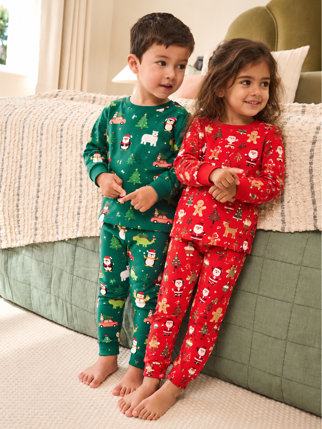 Christmas Magic Interlock Cotton Pyjamas - 3-8Y