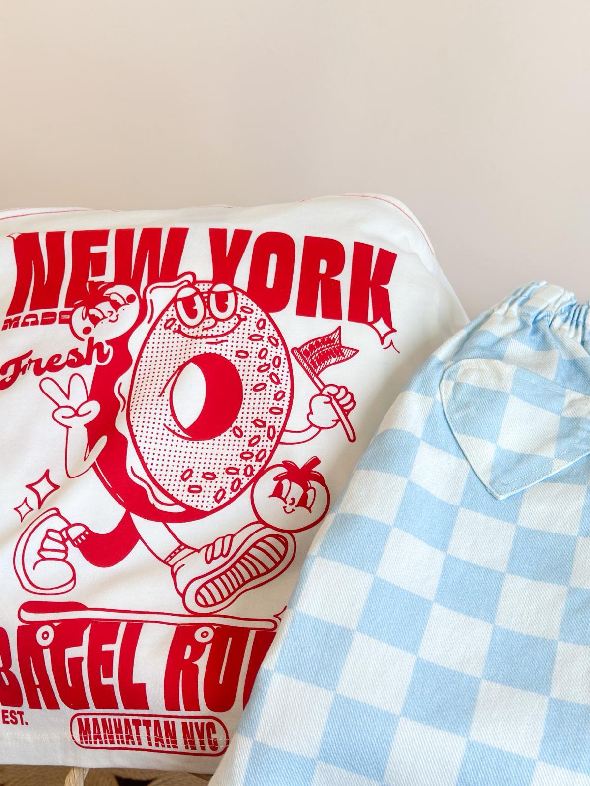 New York BAGELS - Pants & Tshirt Set - 2-8Y