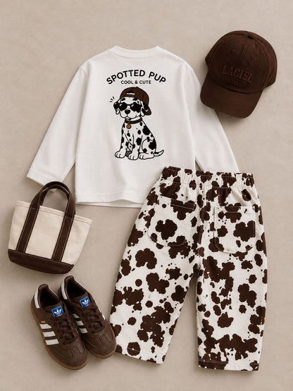 The Cool Dalmatian Pants & Sweater Set - 2-8Y