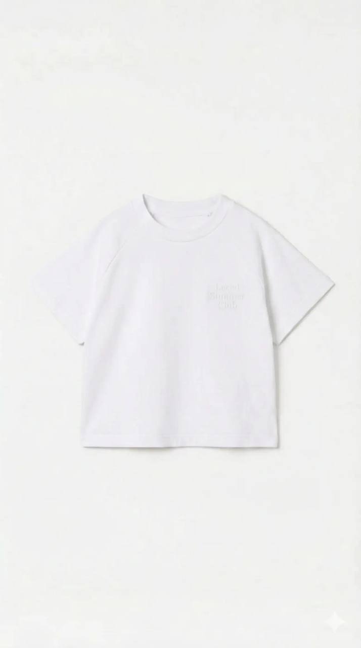White Tshirt - LaCiel Summer Club - 2-7Y