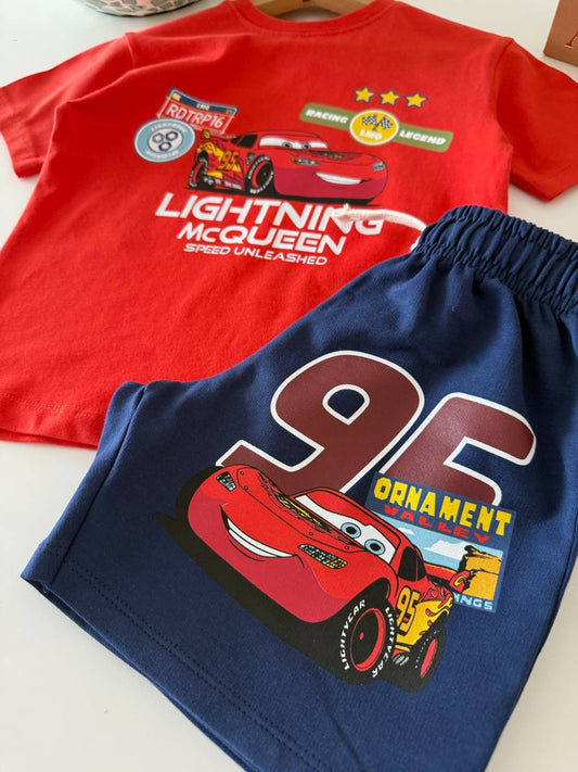 Lightning McQueen - Short & Tshirt Set - 2-8Y