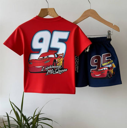 Lightning McQueen - Short & Tshirt Set - 2-8Y
