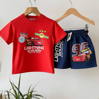 Lightning McQueen - Short & Tshirt Set - 2-8Y