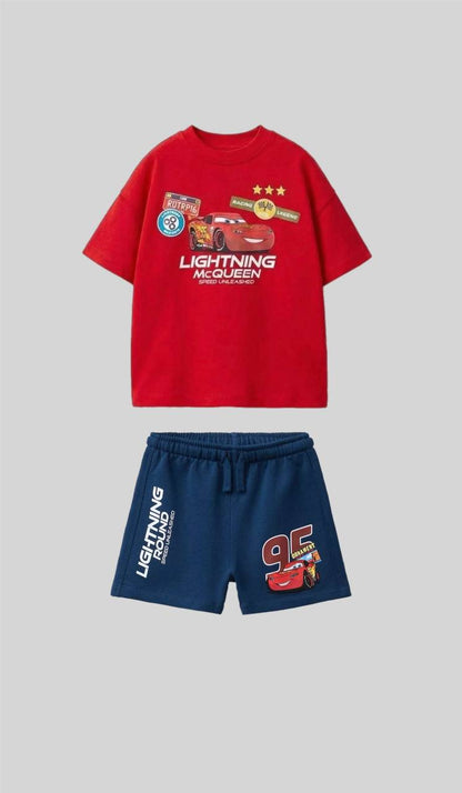 Lightning McQueen - Short & Tshirt Set - 2-8Y