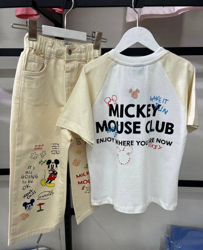 Pants & Tshirt Set - Mickey Mouse Club - 2-7Y