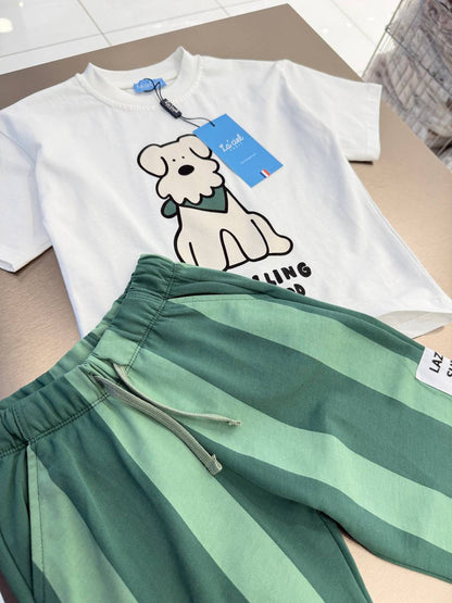 Patrolling the Hood - Pants & Tshirt Set - 2-7Y