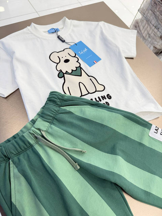 Patrolling the Hood - Pants & Tshirt Set - 2-7Y