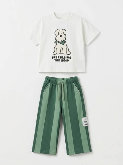 Patrolling the Hood - Pants & Tshirt Set - 2-7Y