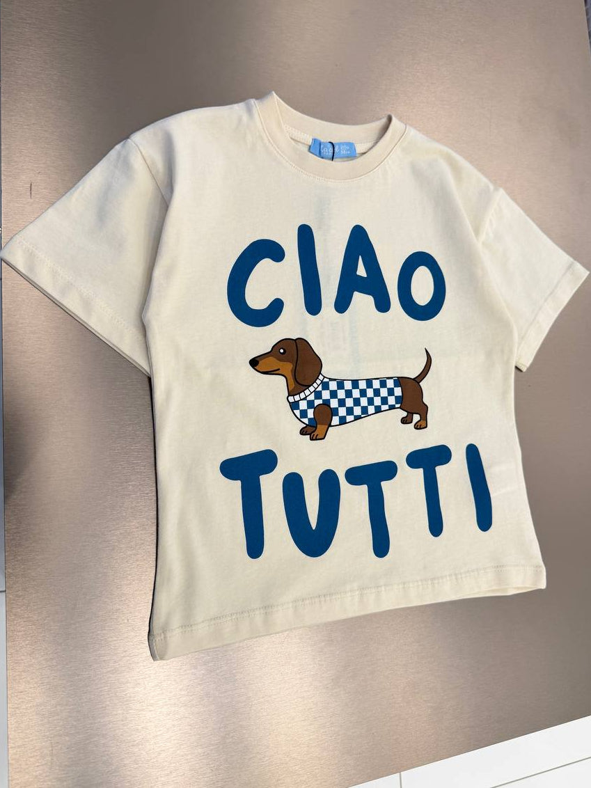 CIAO TUTTI DOG - Tshirt - 2-7Y