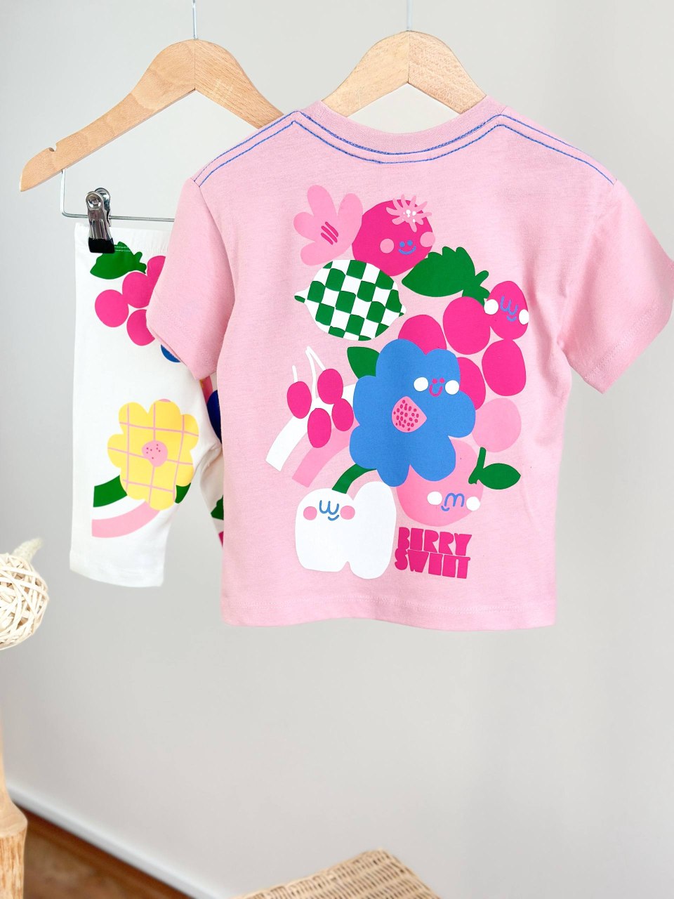 Berry Sweet Short Legging & Tshirt Set - 2-8Y