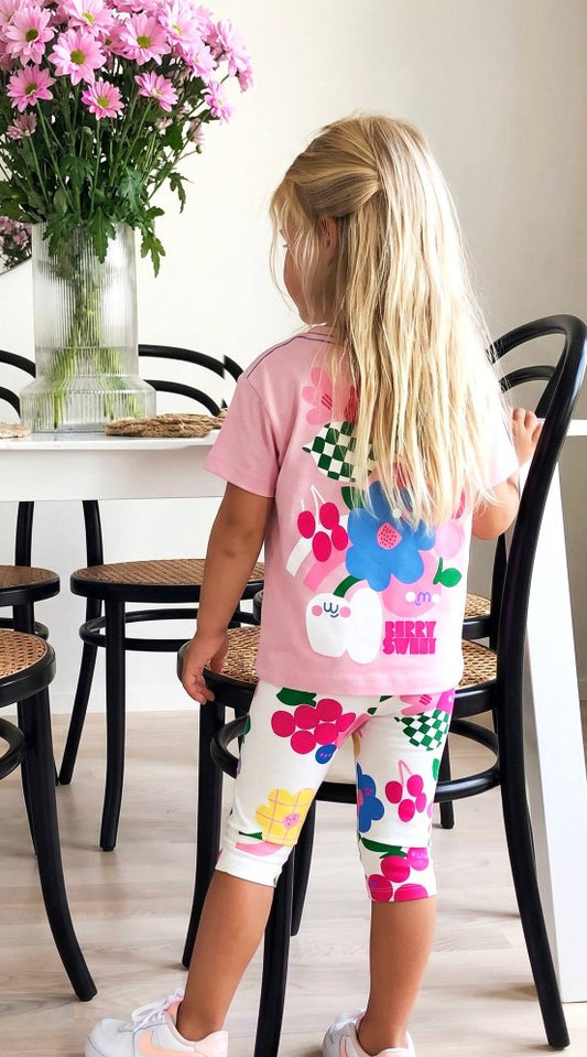 Berry Sweet Short Legging & Tshirt Set - 2-8Y