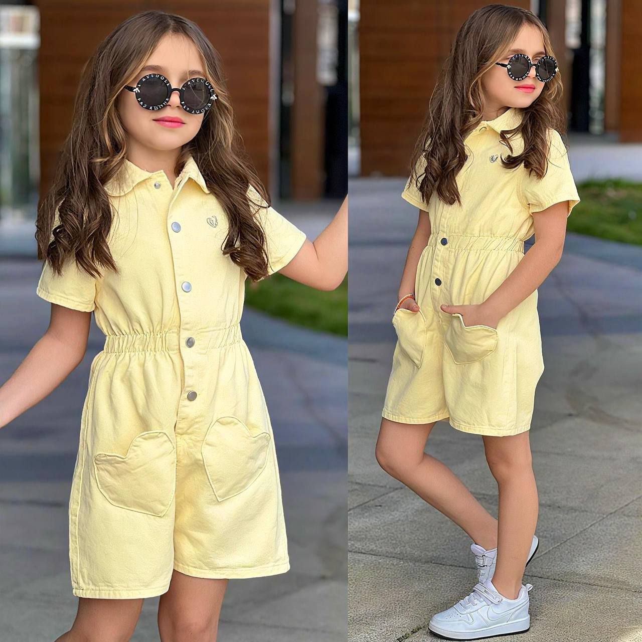 The Yellow Denim Overall - 3-10Y