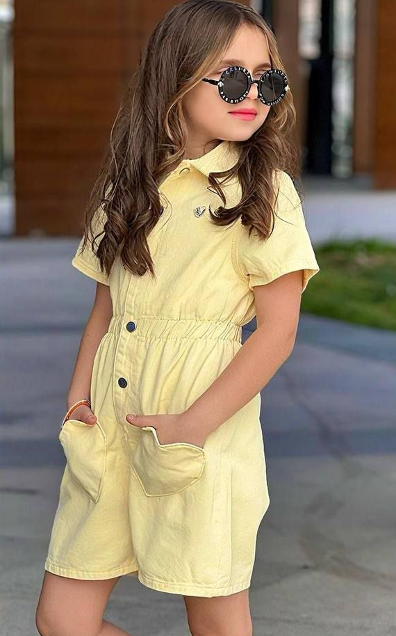 The Yellow Denim Overall - 3-10Y