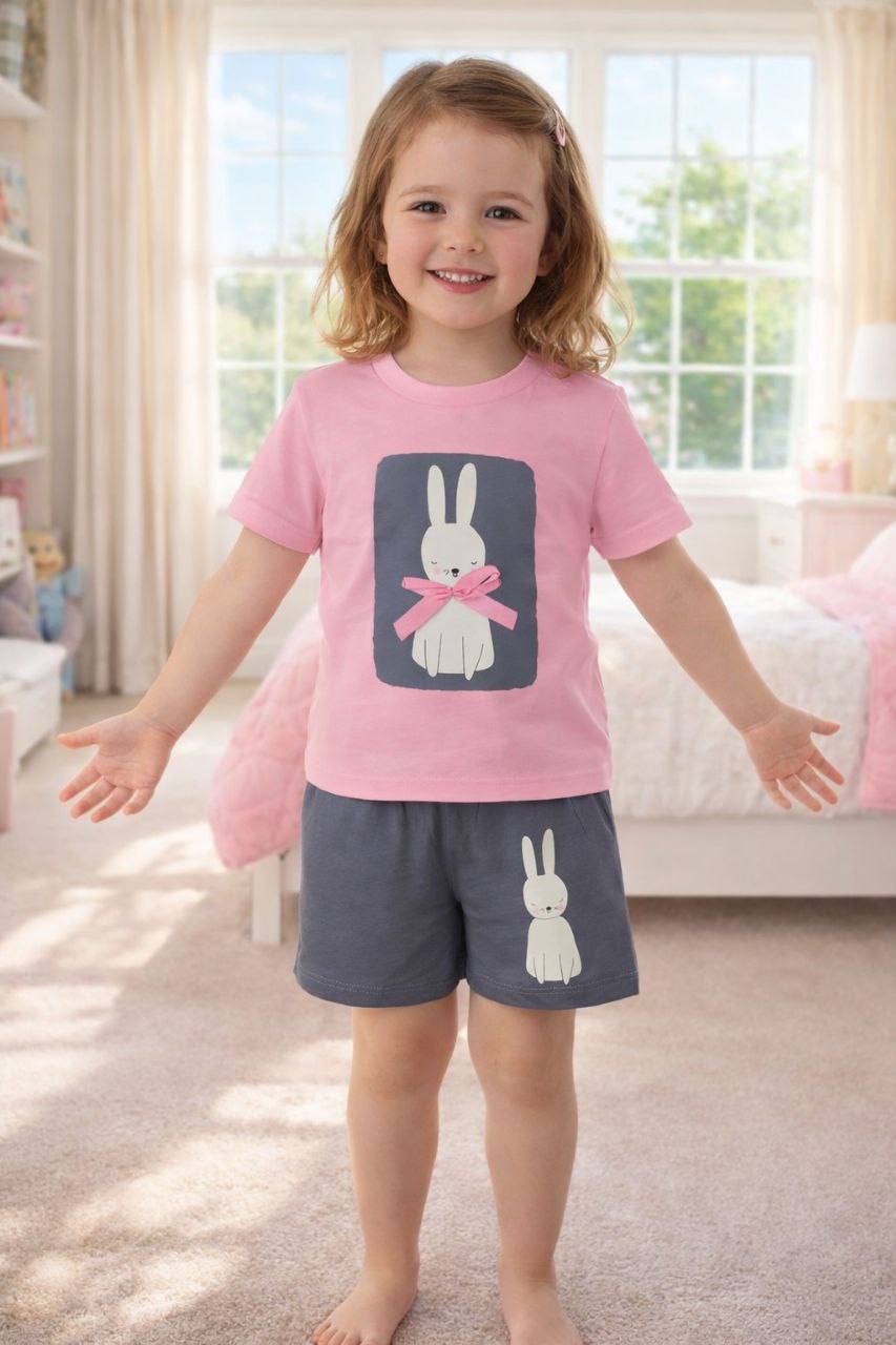 Pyjamas - Pink Bunny - 1-5Y