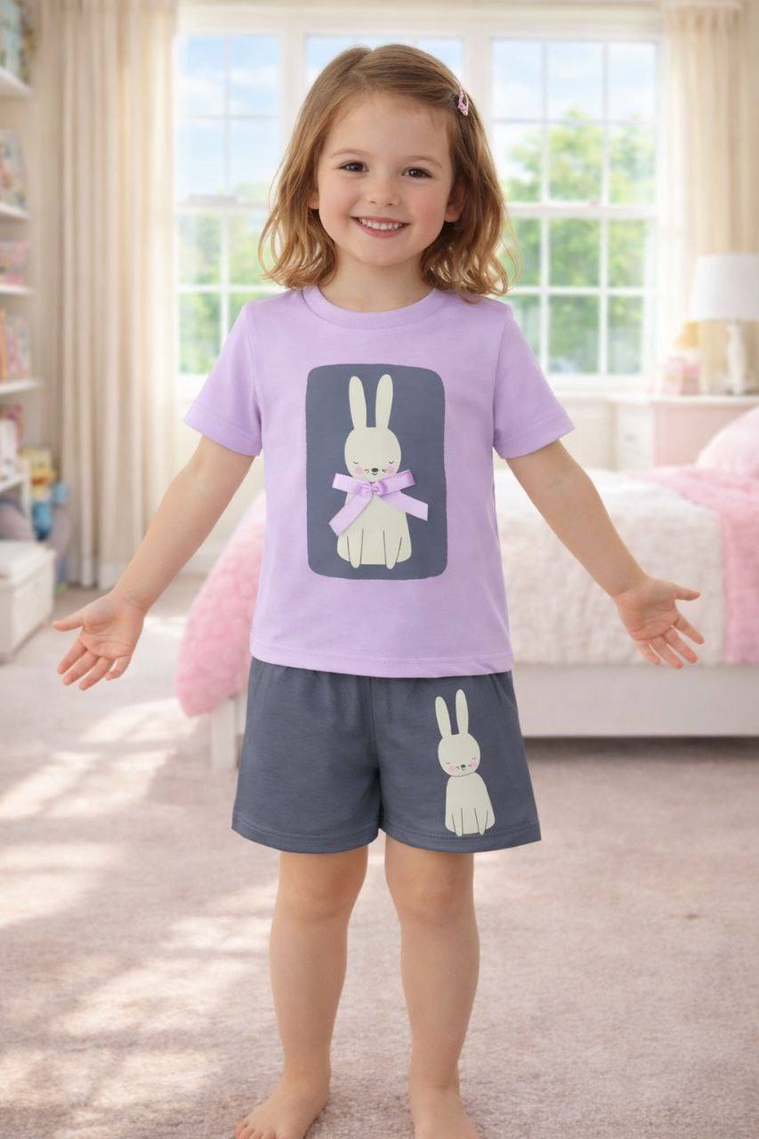 Pyjamas - Purple Bunny - 1-5Y