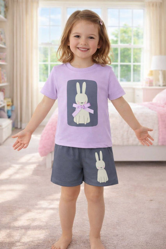 Pyjamas - Purple Bunny - 1-5Y