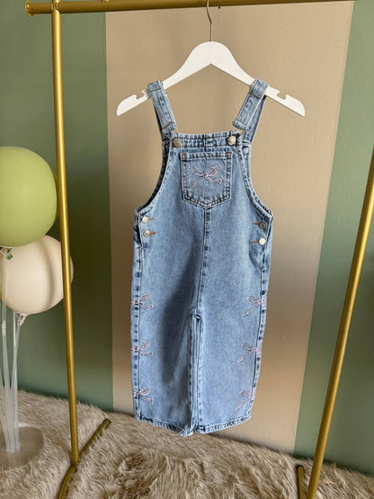 DENIM Ribbon Overall - 1-6Y