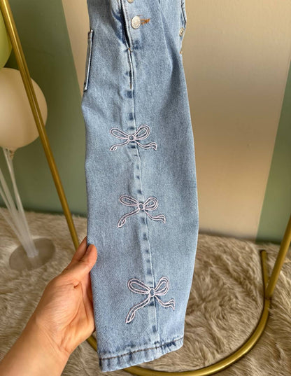 DENIM Ribbon Overall - 1-6Y