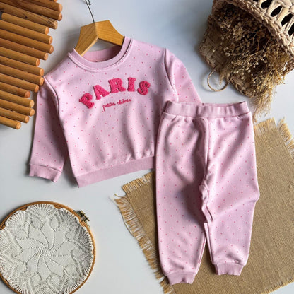 Paris Baby Set - Butter Yellow/Pink - 9M-4Y