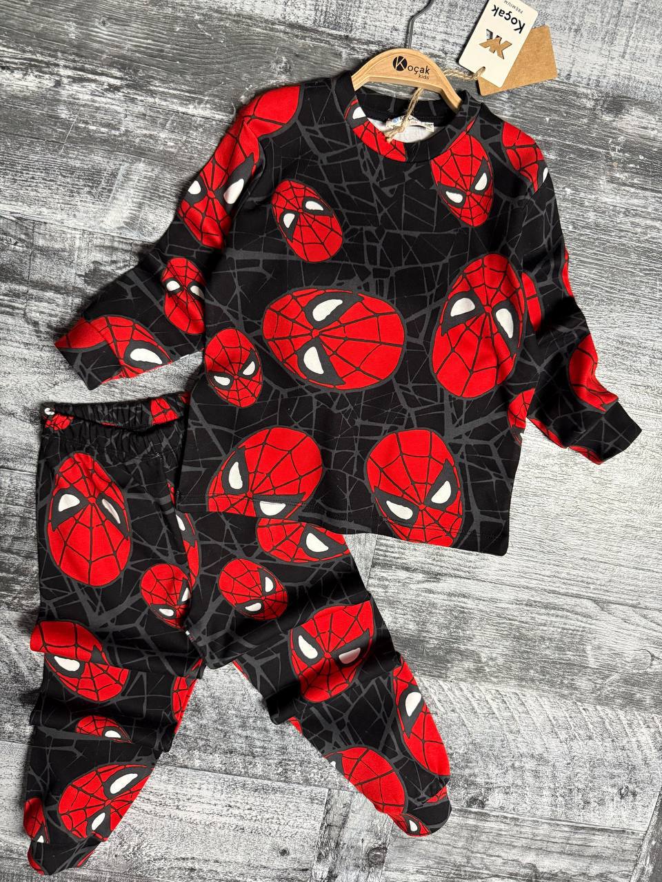 Boy Interlock Cotton Pyjamas - Spiderman - 3-8Y