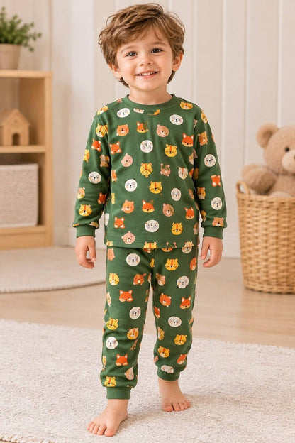 Boy Cotton Pyjamas - Forest Friends/Penguins - 1-4Y