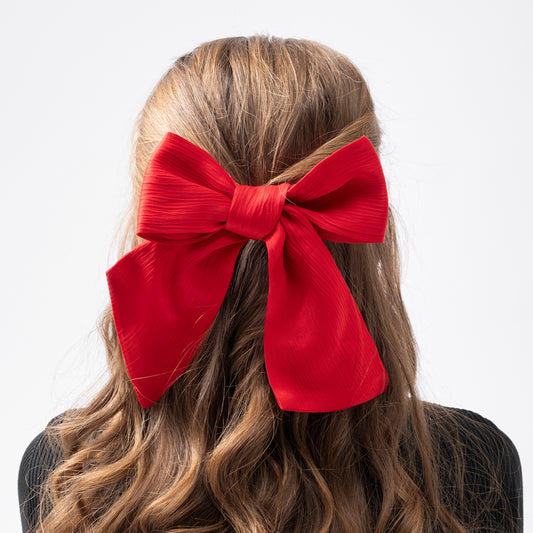 Red Textured Kids Hair Clip