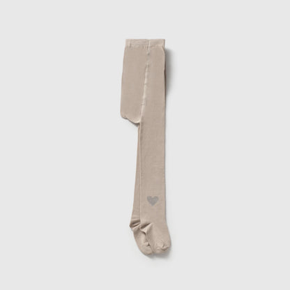 Heart tights - Beige/Ecru - 1-5Y