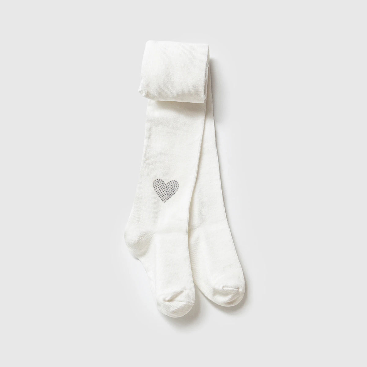 Heart tights - Beige/Ecru - 1-5Y