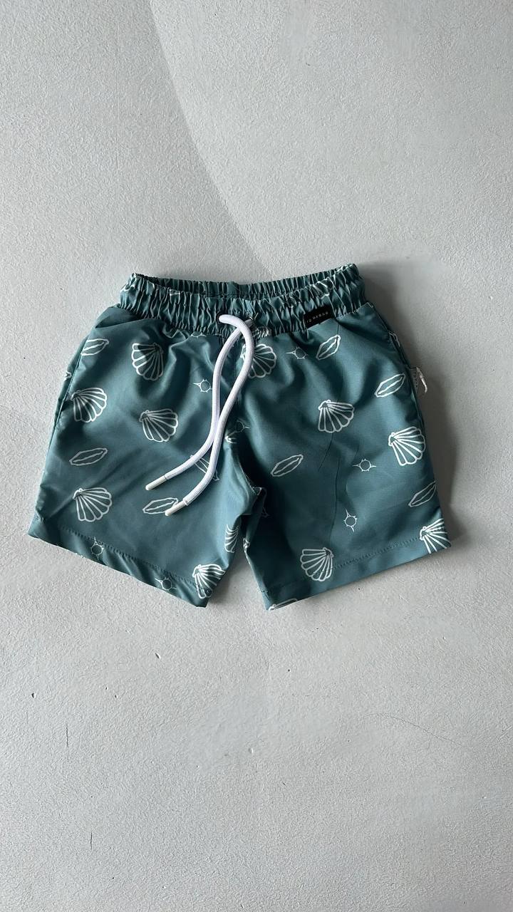 Boy Seashell Swim Shorts - 3-9Y