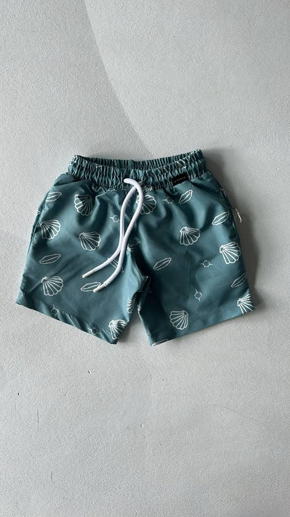 Boy Seashell Swim Shorts - 3-9Y