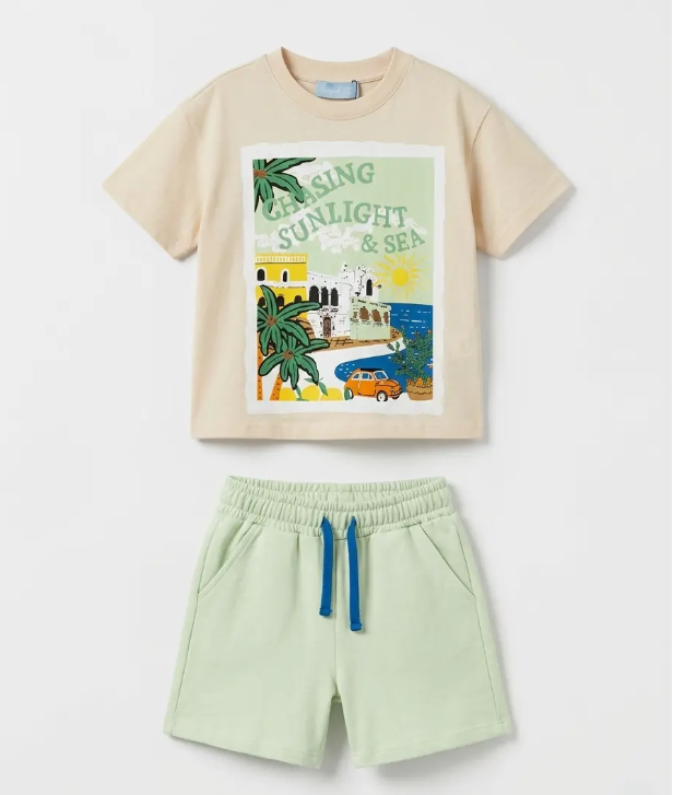 Chasing Sunlight - Shorts & Tshirt Set - 2-7Y
