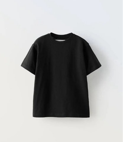Black Tshirt - 2-7Y