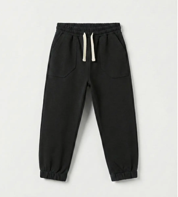 Cotton Jogger - Black - 2-7Y